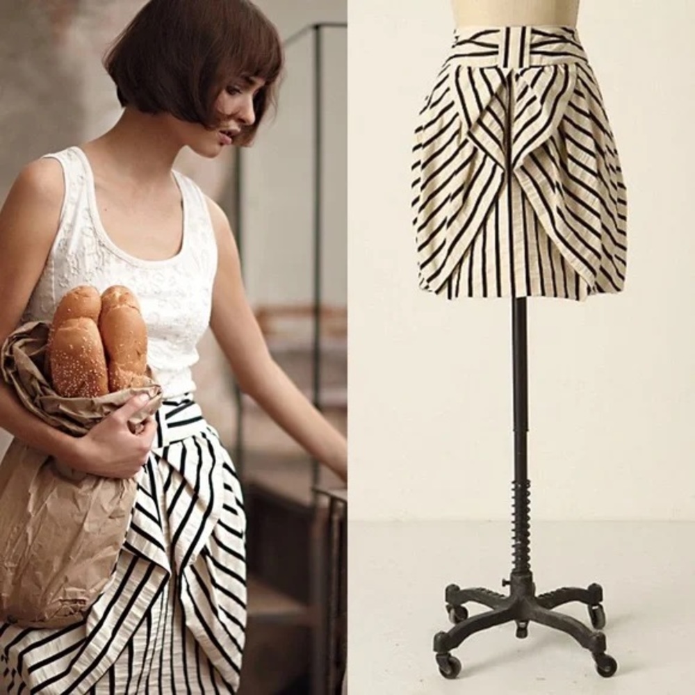Anthropologie Eva Franco Striped Bubble Skirt ❤️